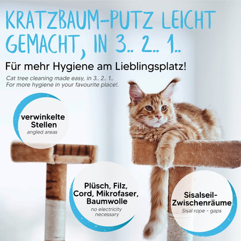 Eckenheld 2.0 | innovativer Tierhaarentferner für Couch/Auto/Kratzbaum & Teppich - Löwenkönig